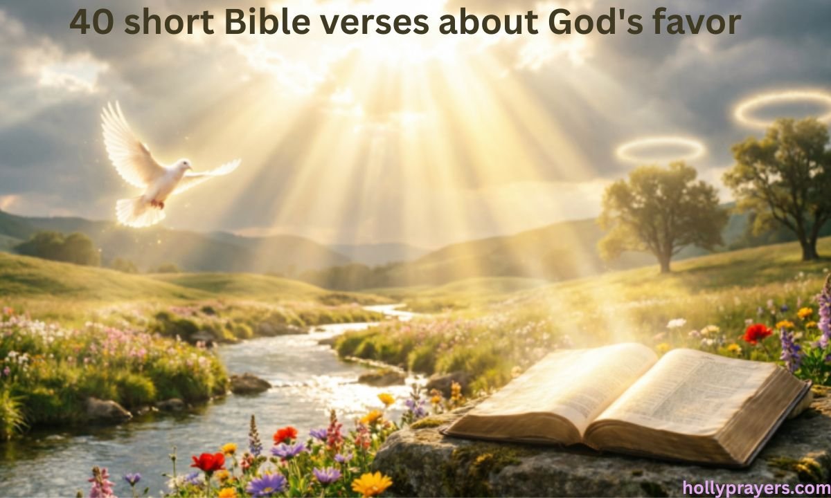 40 short Bible verses about God's favor
