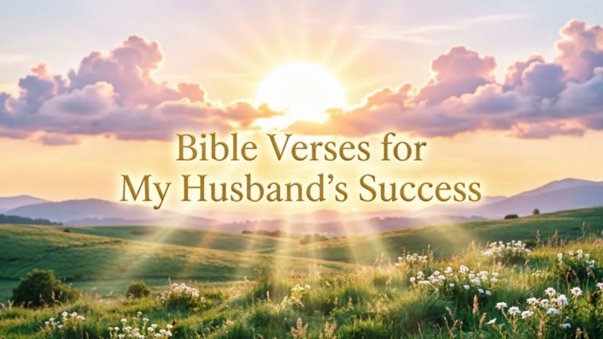 Bible Verses for My Husbands Success