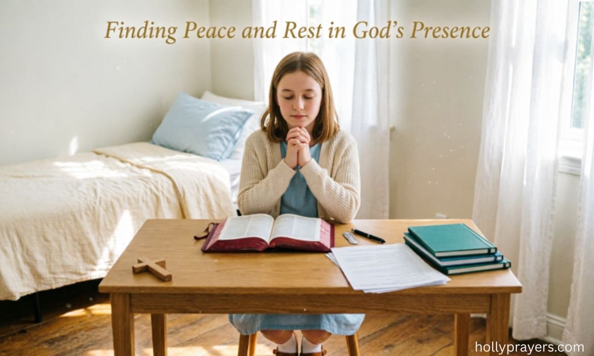 Finding Peace and Rest in God's Presence (1)