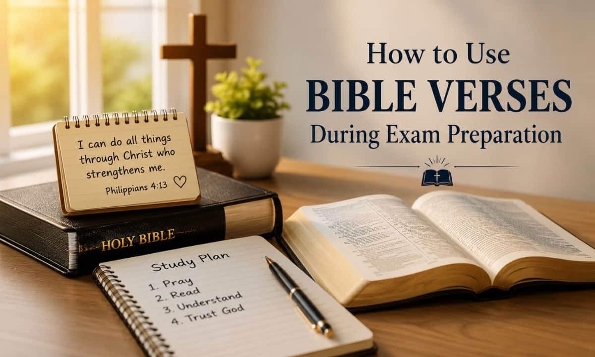 How to Use Bible Verses During Exam Preparation