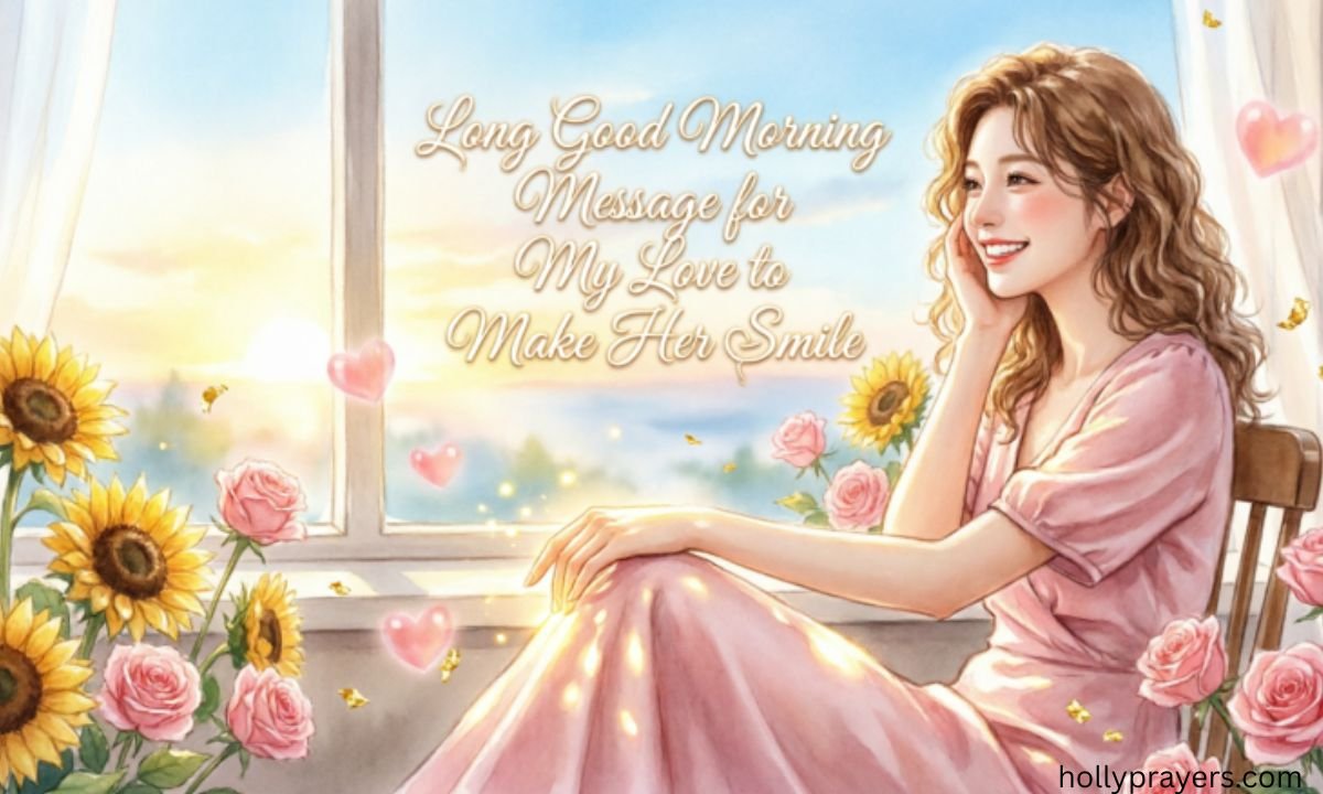 Long Good Morning Message for My Love to Make Her Smile
