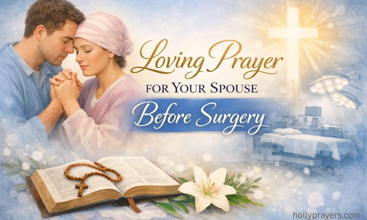 Loving Prayer for Your Spouse Before Surgery