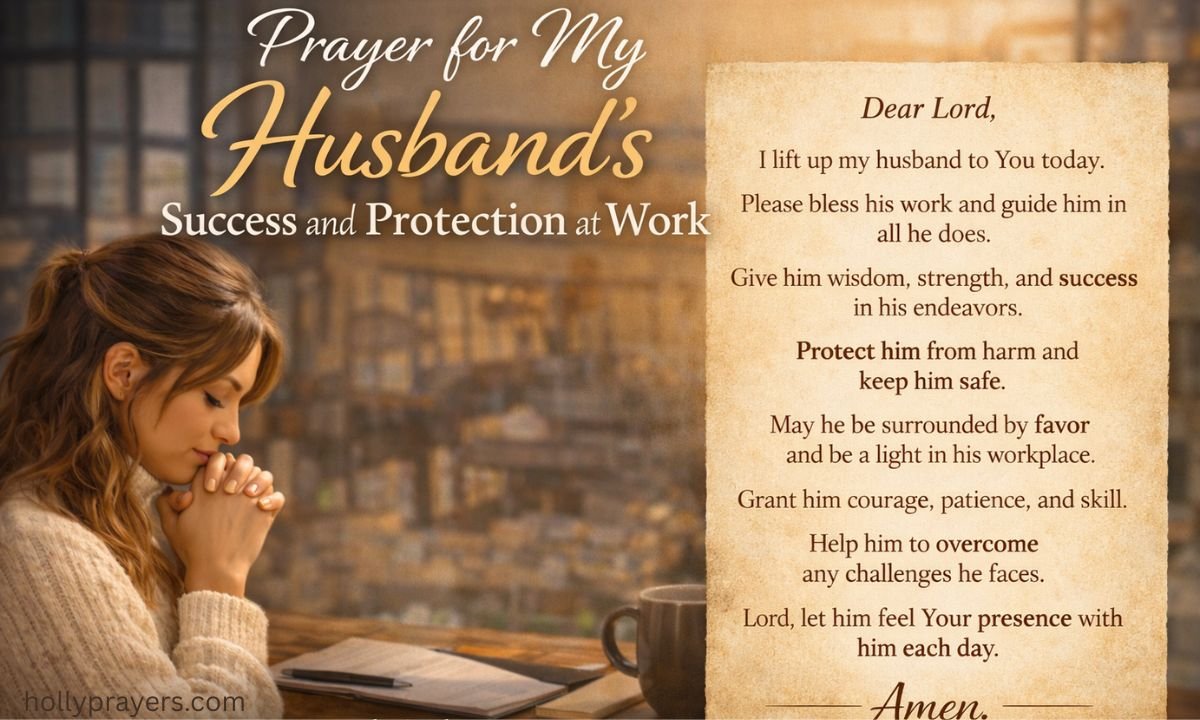 Prayer for My Husband's Success and Protection at Work