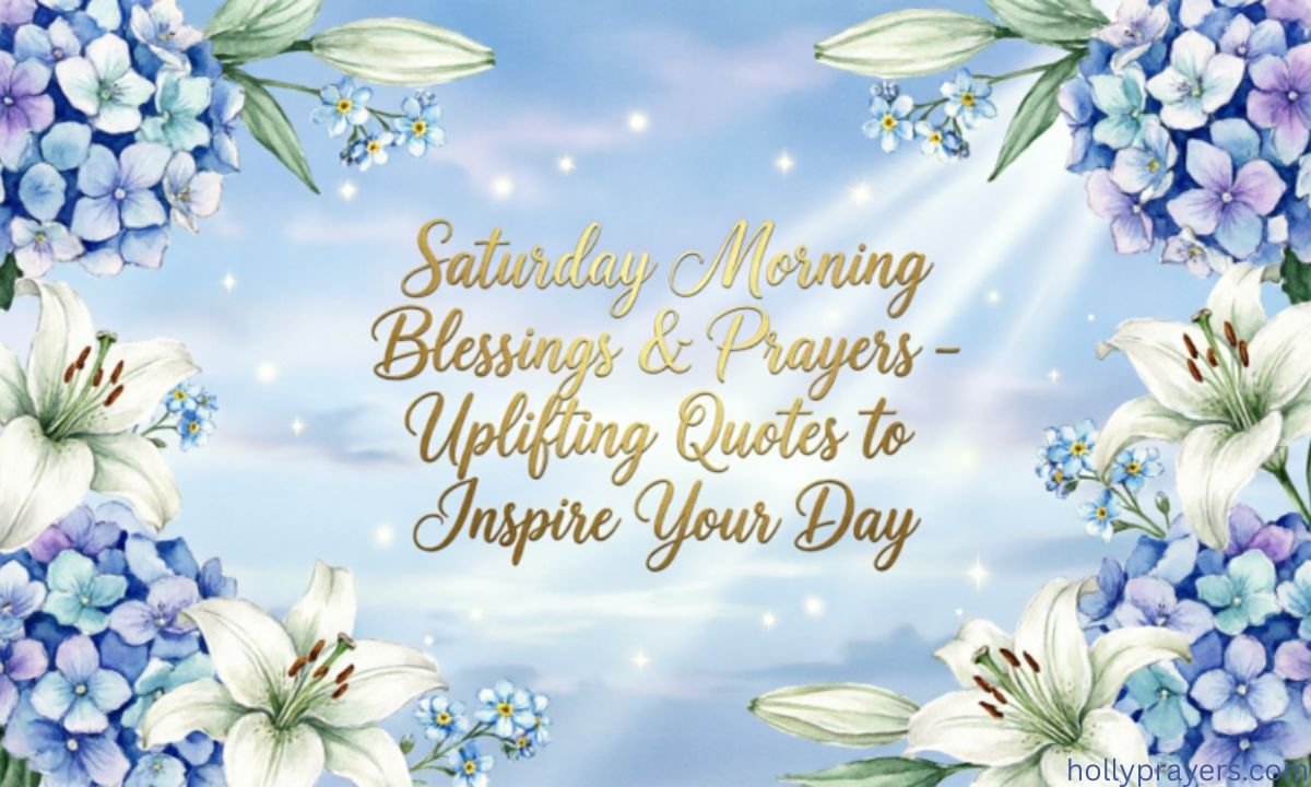 Saturday Morning Prayers and Blessings Quotes and Images