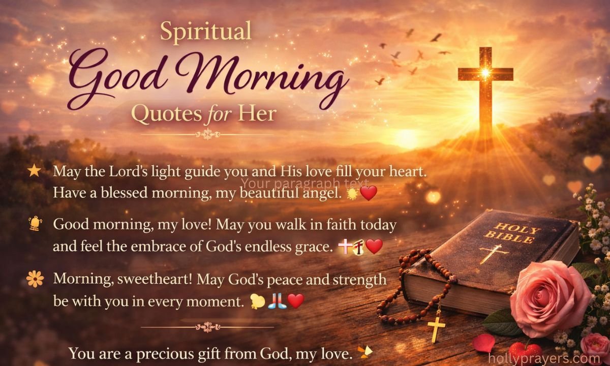 Spiritual Good Morning Quotes for Her