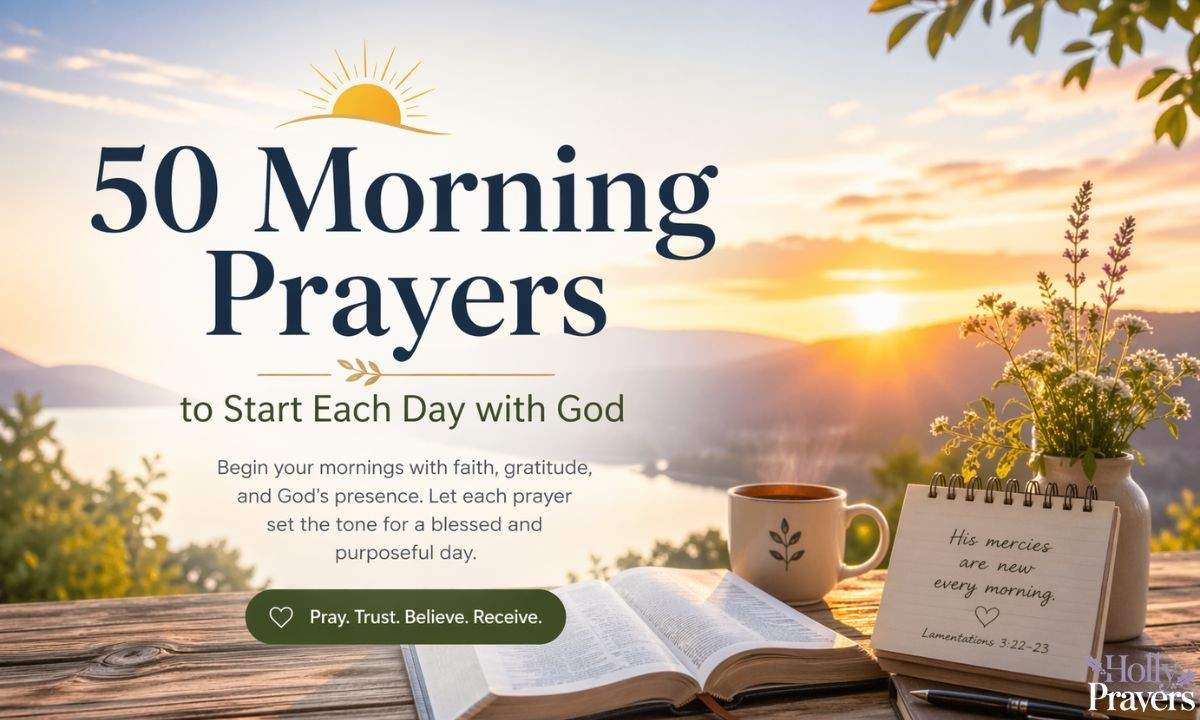 50 powerful Morning Prayers to Start Each Day with God
