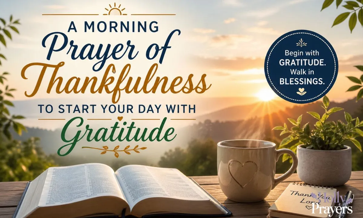 A Morning Prayer of Thankfulness to Start Your Day with Gratitude