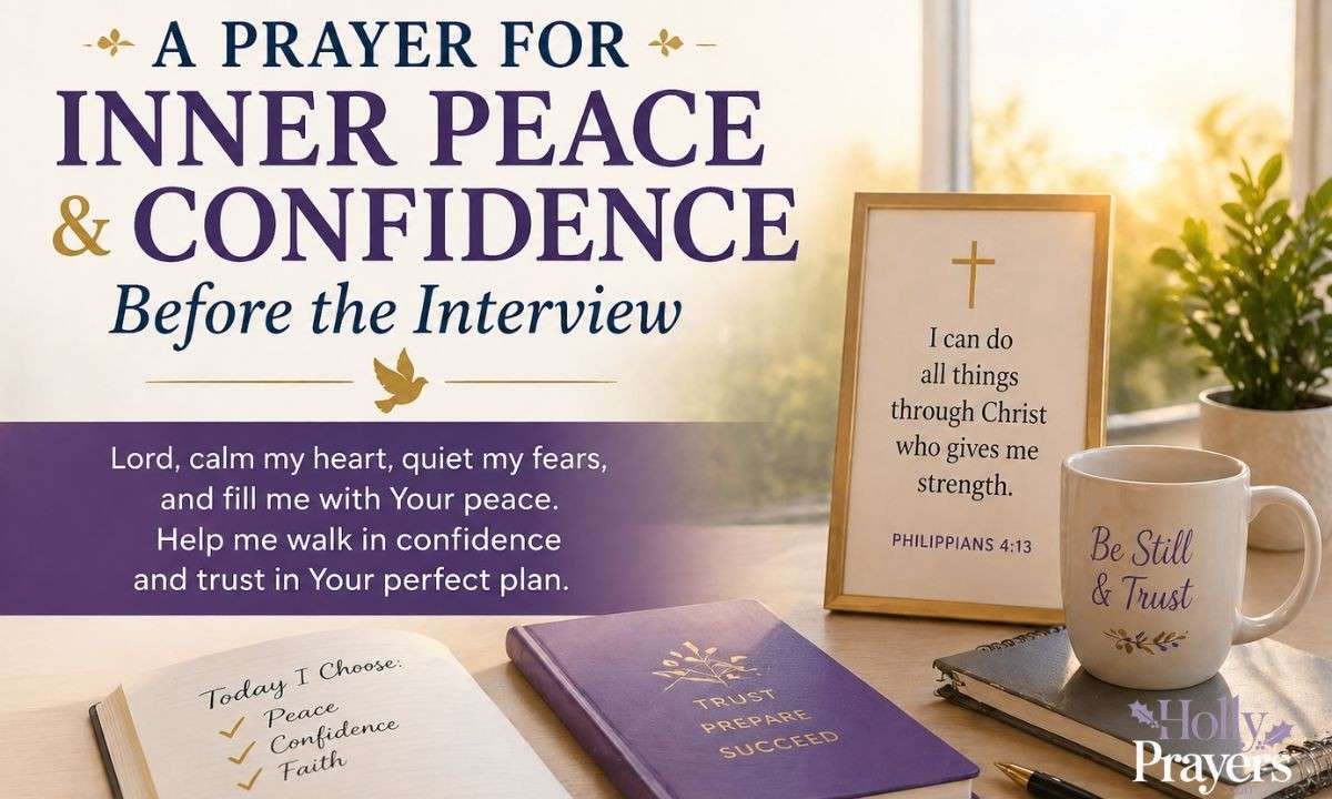 A Prayer for Inner Peace and Confidence Before the Interview