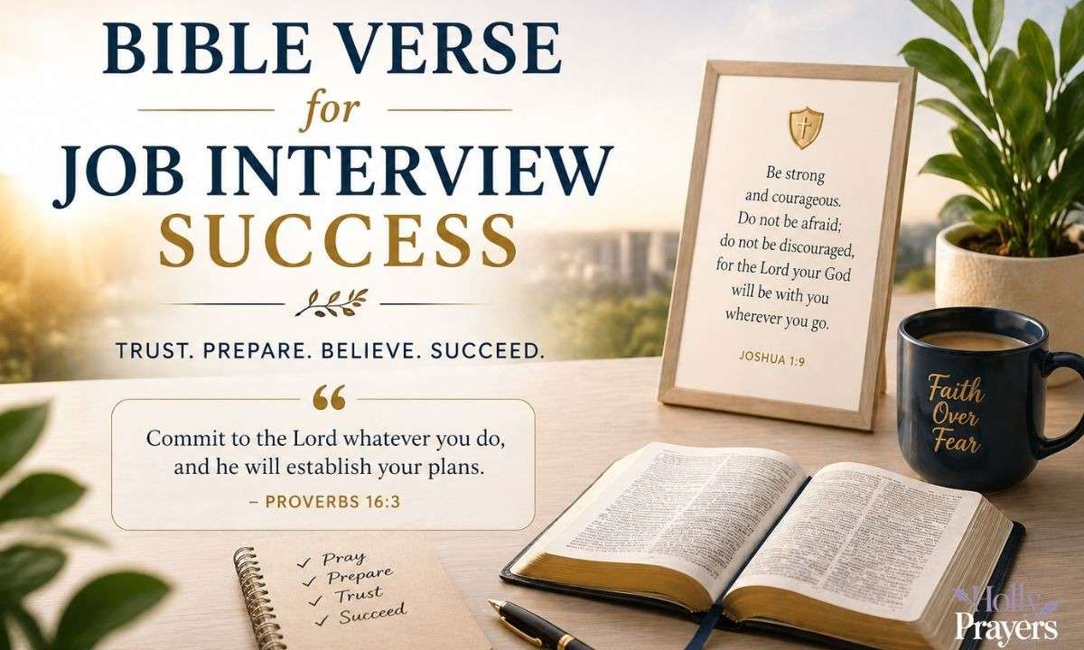 Bible Verse for Job Interview Success