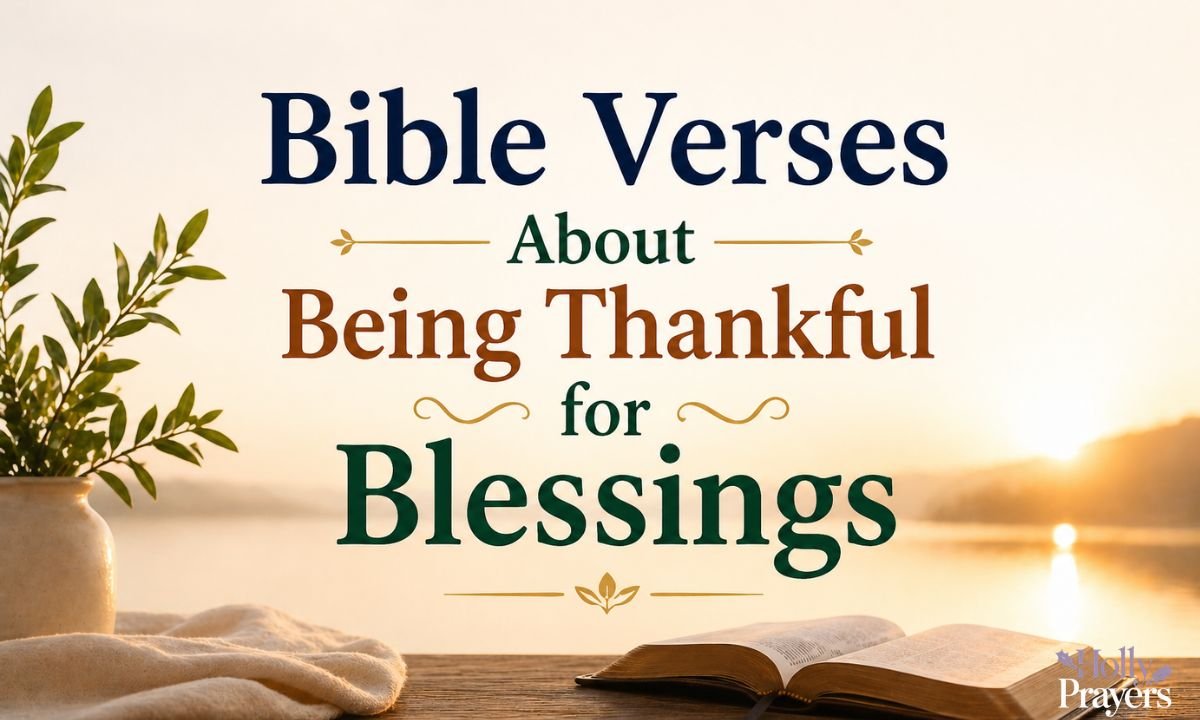 Bible Verses About Being Thankful for Blessings