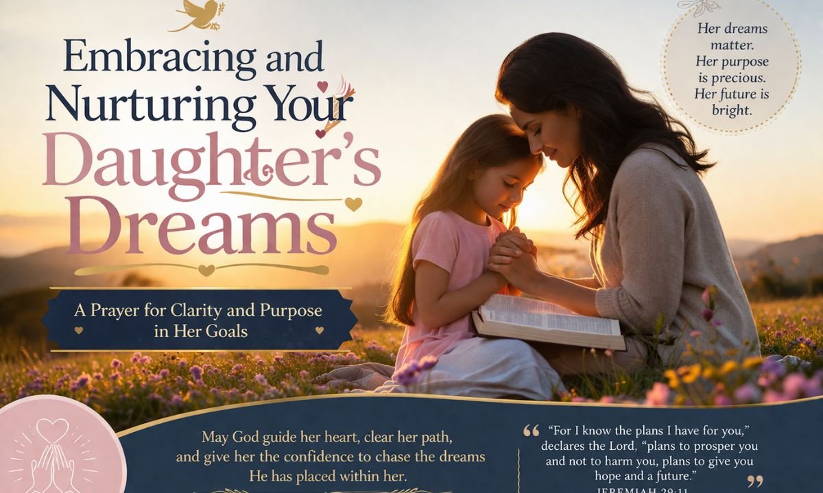 Embracing and Nurturing Your Daughter's Dreams - A Prayer for Clarity and Purpose in Her Goals