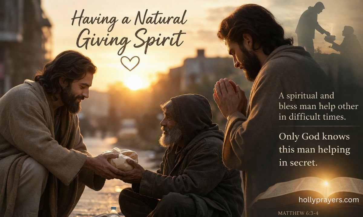 Having a Natural Giving Spirit