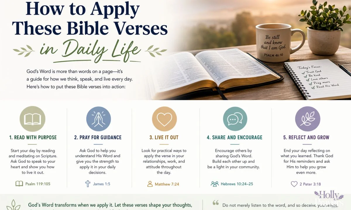 How to Apply These Bible Verses in Daily Life