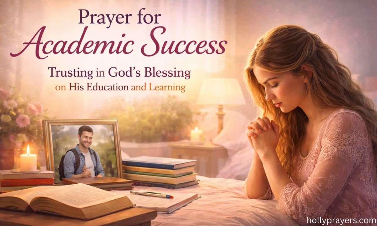 Prayer for Academic Success - Trusting in God's Blessing on His Education and Learning