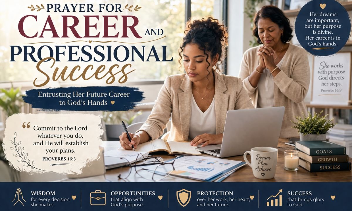 Prayer for Career and Professional Success - Entrusting Her Future Career to God's Hands