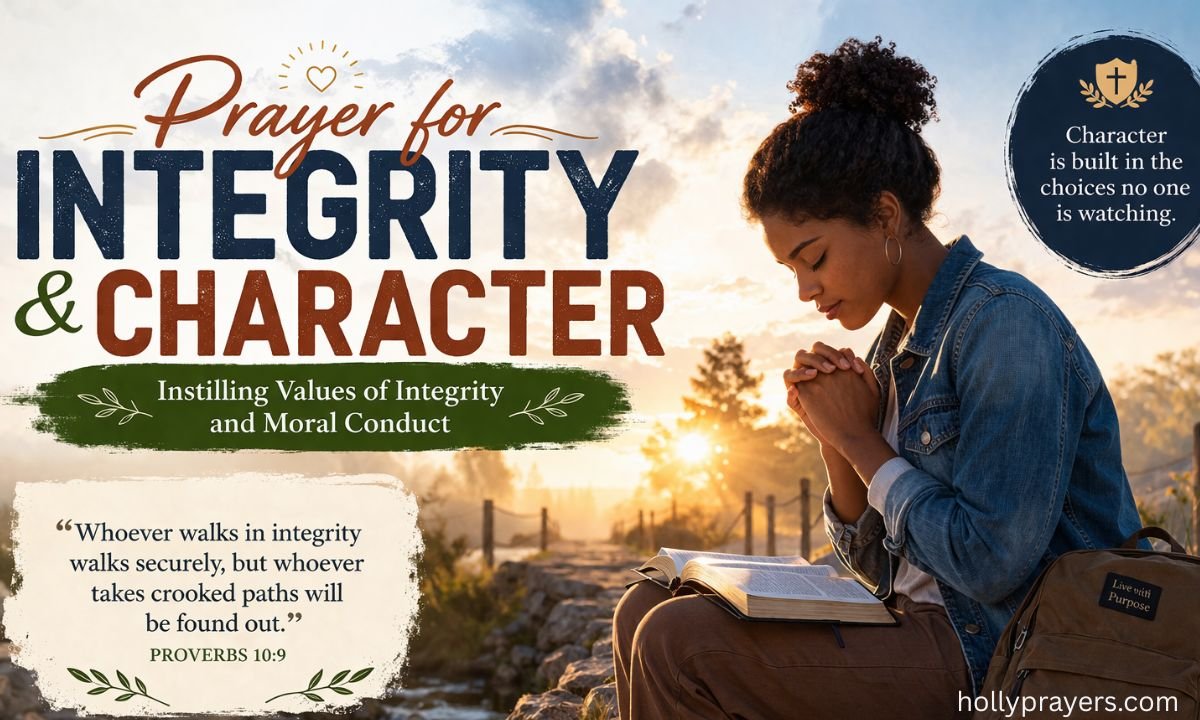 Prayer for Integrity and Character - Instilling Values of Integrity and Moral Conduct