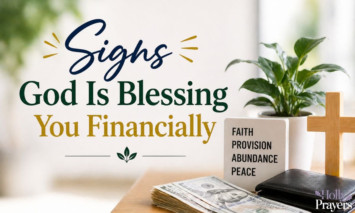 Signs God Is Blessing You Financially
