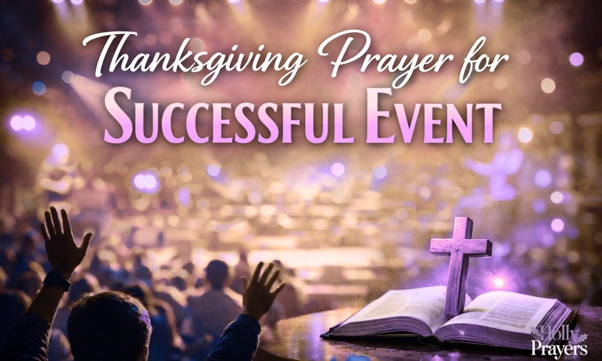 Thanksgiving Prayer for Successful Event