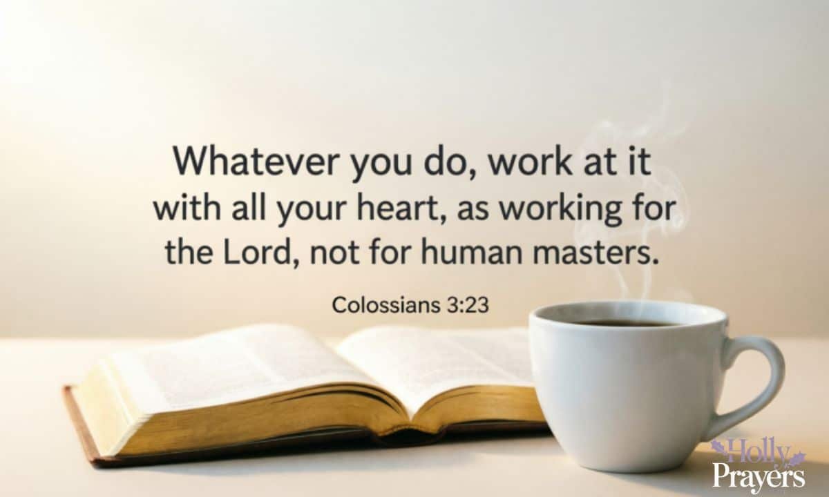 Bible Verses for Self Prayers Before Work