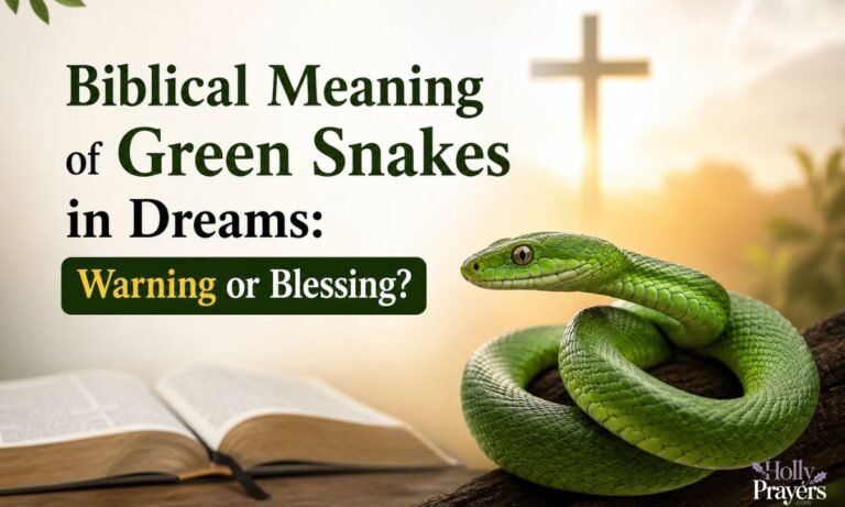 Biblical Meaning of Green Snakes in Dreams Warning or Blessing