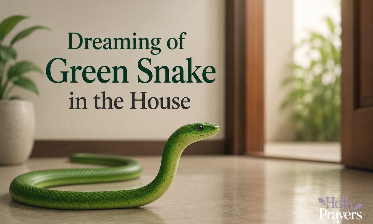 Dreaming of Green Snake in the House