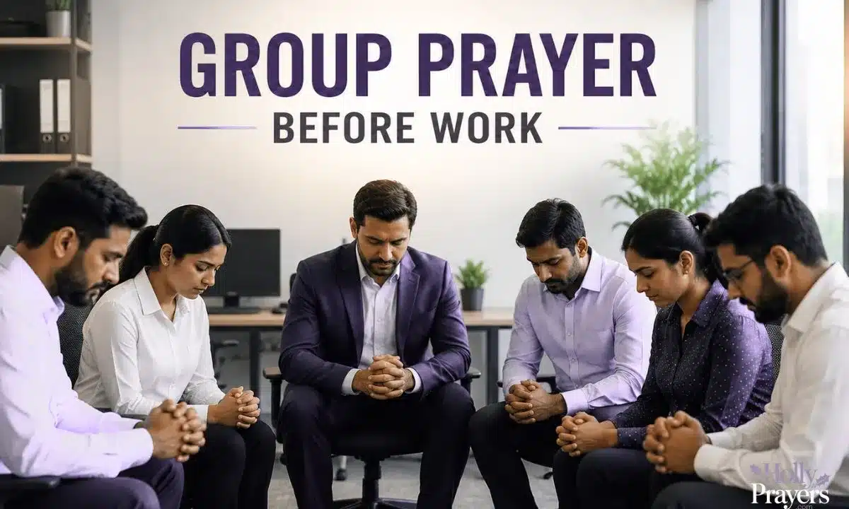 Group Prayer Before Work