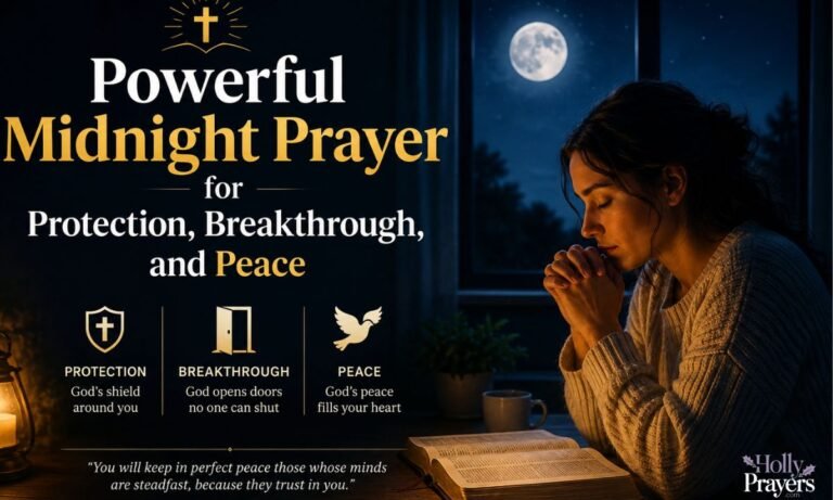 Powerful Midnight Prayer for Protection, Breakthrough, and Peace 