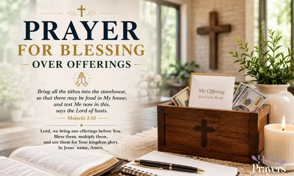 Prayer for Blessing Over Offerings