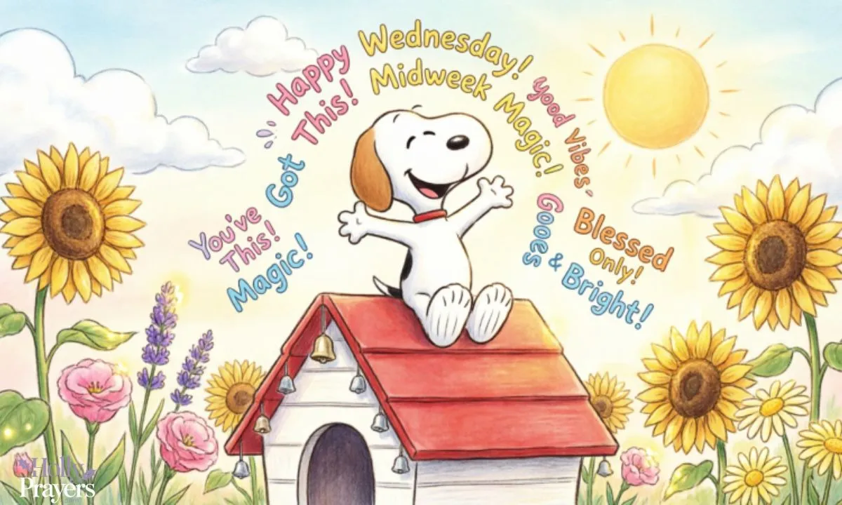 Snoopy Wednesday Blessings and Wishes