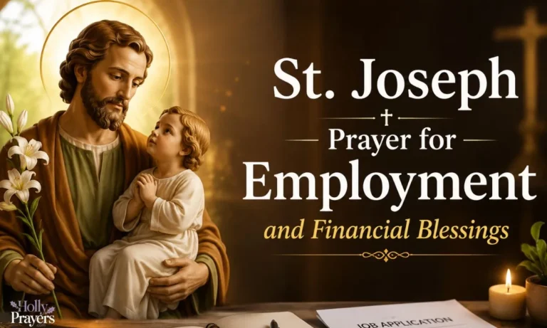 St. Joseph Prayer for Employment and Financial Blessings