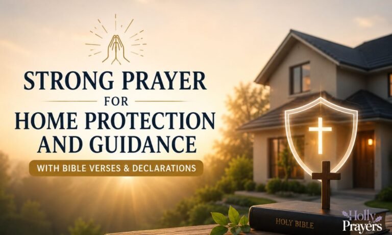 Strong Prayer for Home Protection and Guidance With Bible Verses & Declarations