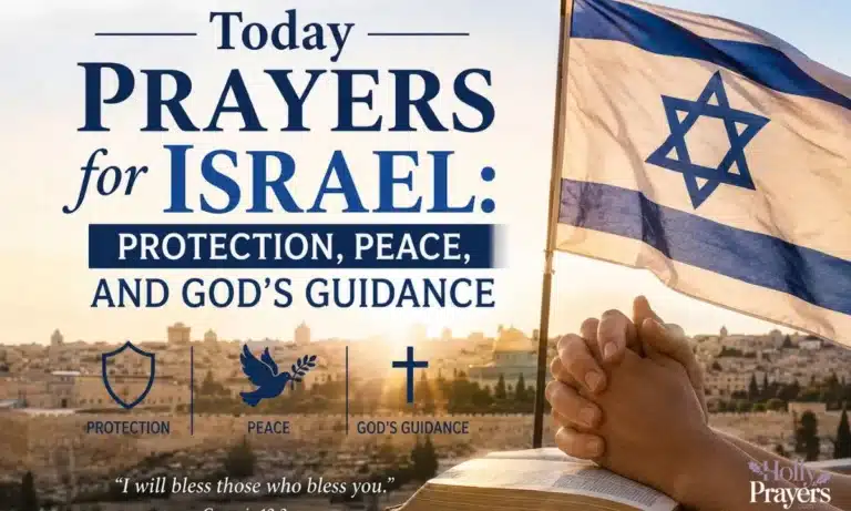 Today Prayers for Israel Protection, Peace, and God’s Guidance