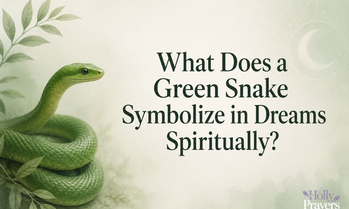 What Does a Green Snake Symbolize in Dreams Spiritually