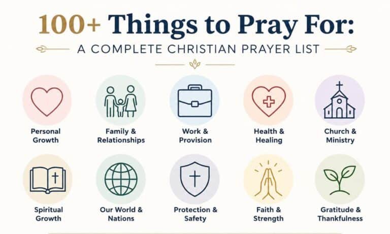 100+ Things to Pray For A Complete Christian Prayer List 