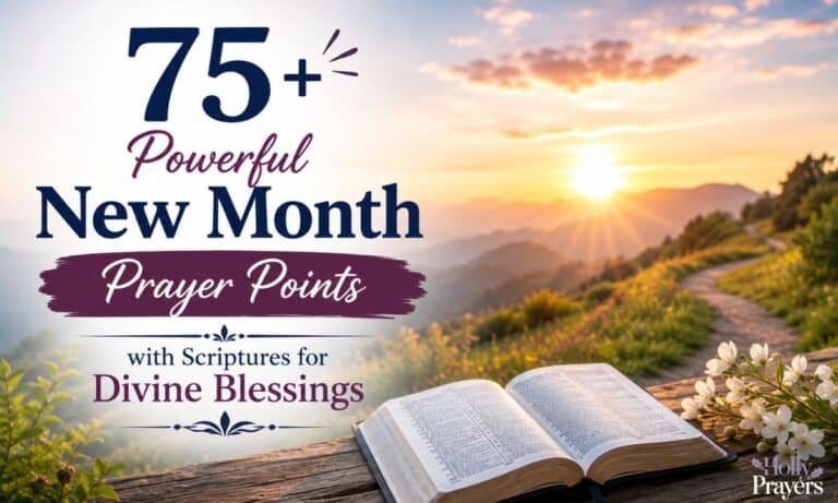 75+ Powerful New Month Prayer Points with Scriptures for Divine Blessings
