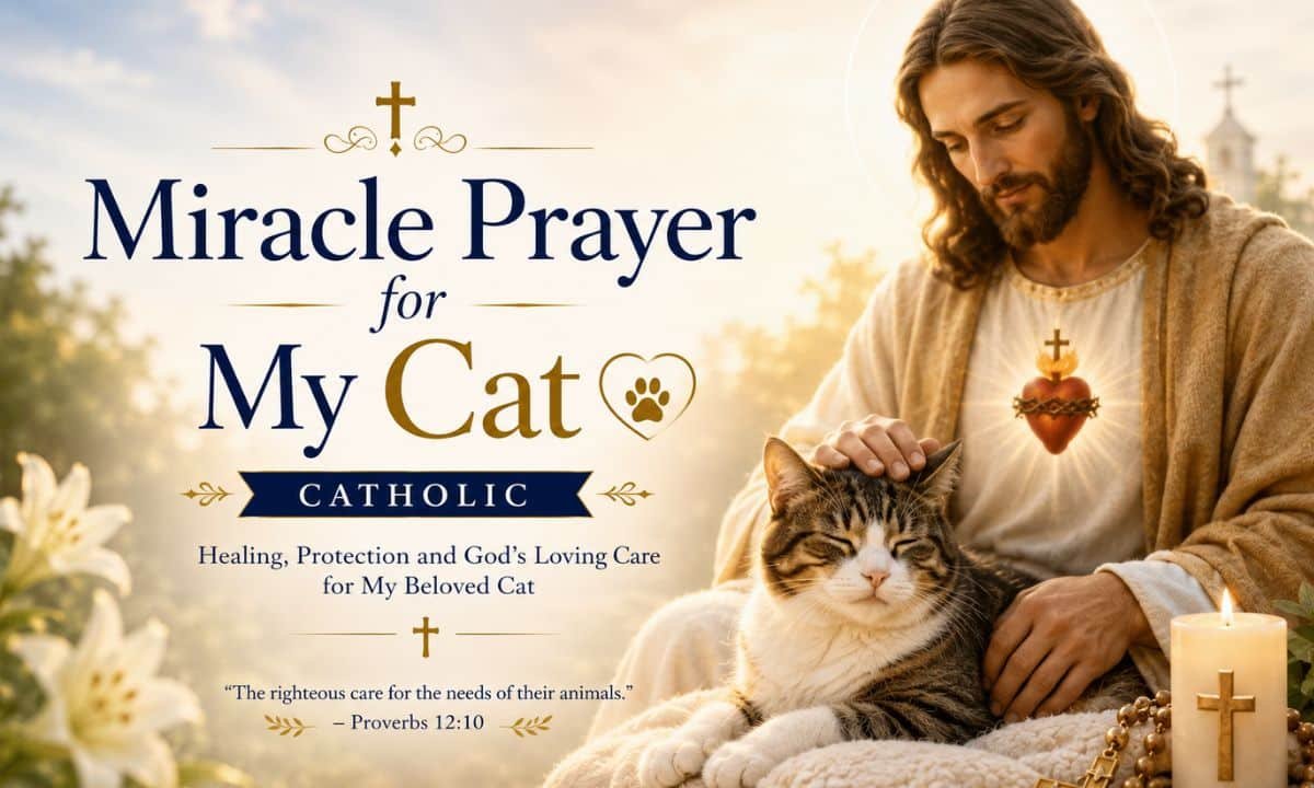 Miracle Prayer for My Cat Catholic