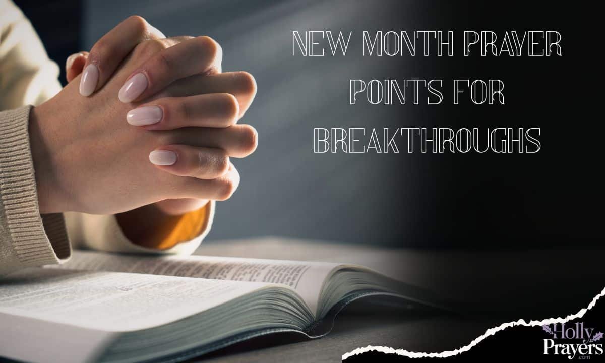 New Month Prayer Points for Breakthroughs