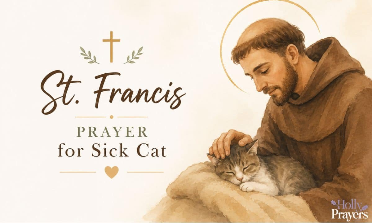 St. Francis Prayer for Sick Cat
