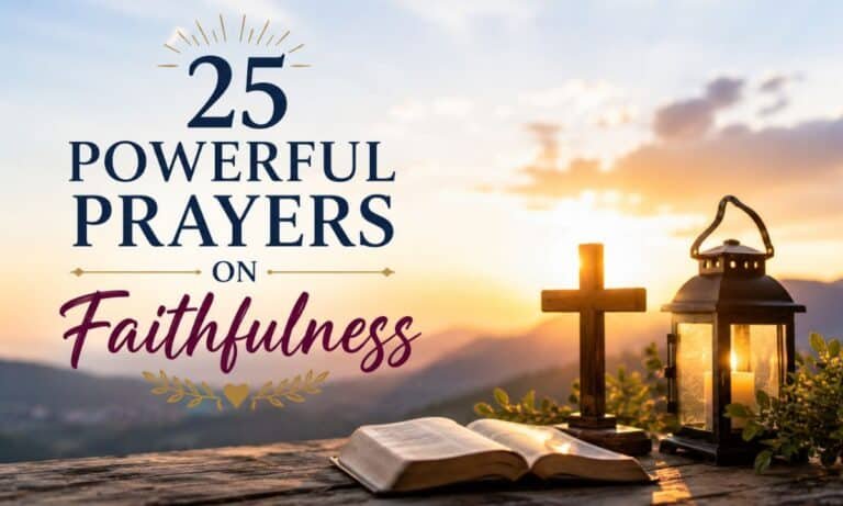 25 Powerful Prayers on Faithfulness (To Stay Strong in God and Walk in Obedience)Â