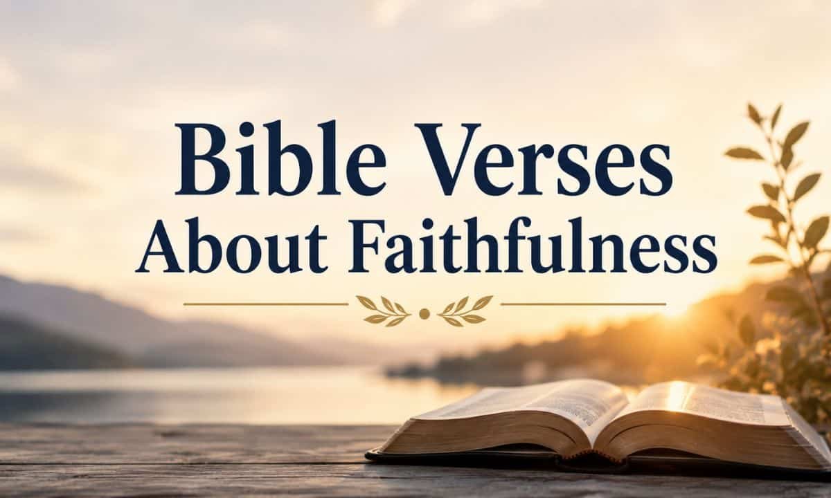 Bible Verses About Faithfulness 