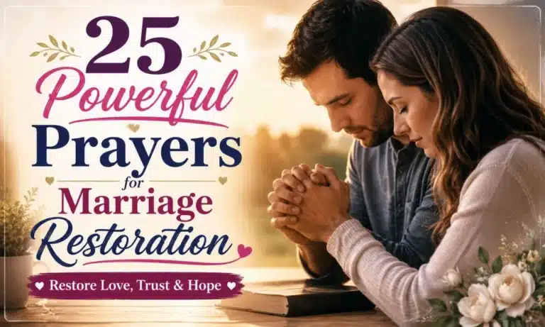Prayers for Marriage Restoration