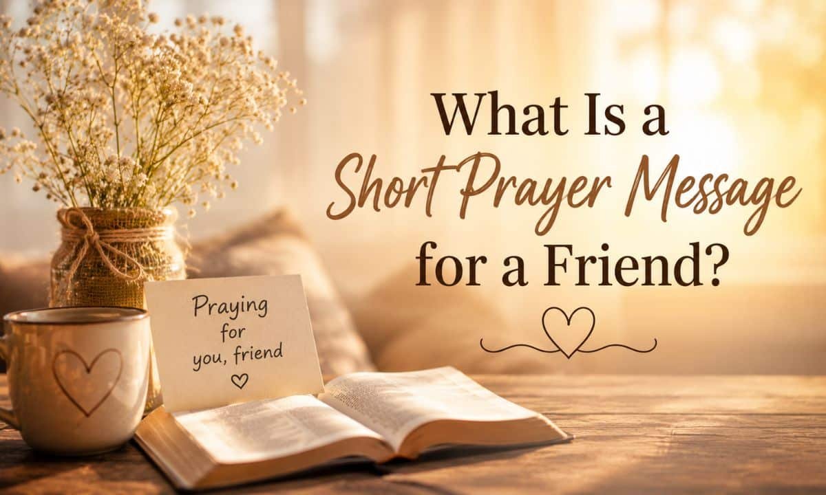 What Is a Short Prayer Message for a Friend