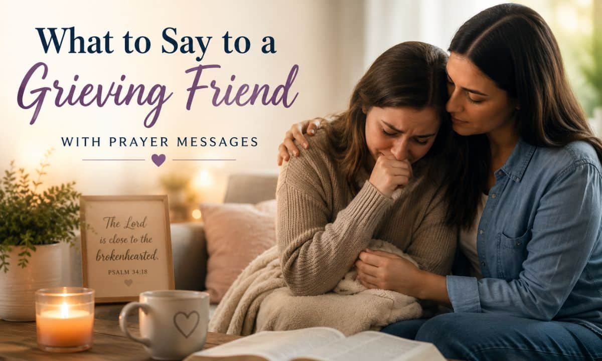 What to Say to a Grieving Friend (With Prayer Messages)