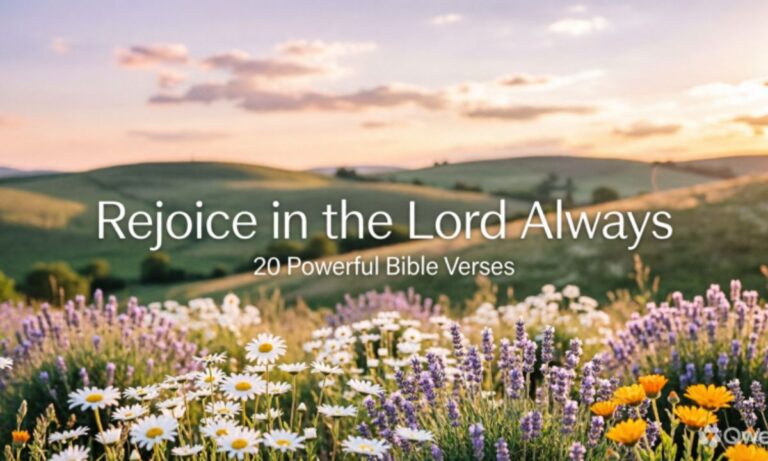 Bible Verses About Rejoicing in the Lord Always 20 Powerful Scriptures