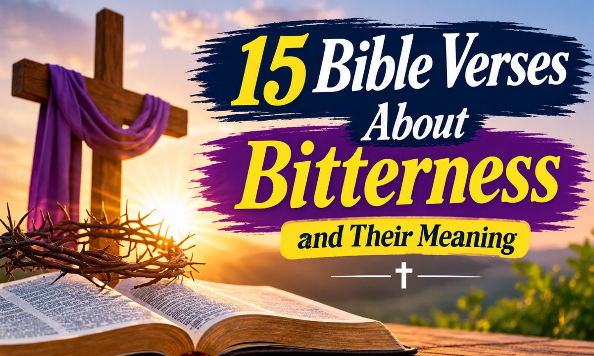 15 Bible Verses About Bitterness and Their Meaning