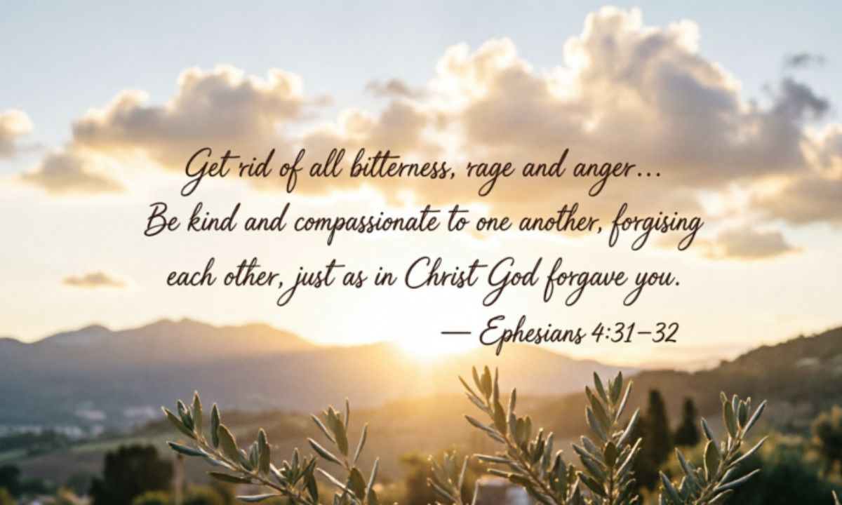 Bible Verses About Letting Go of Anger and Resentment